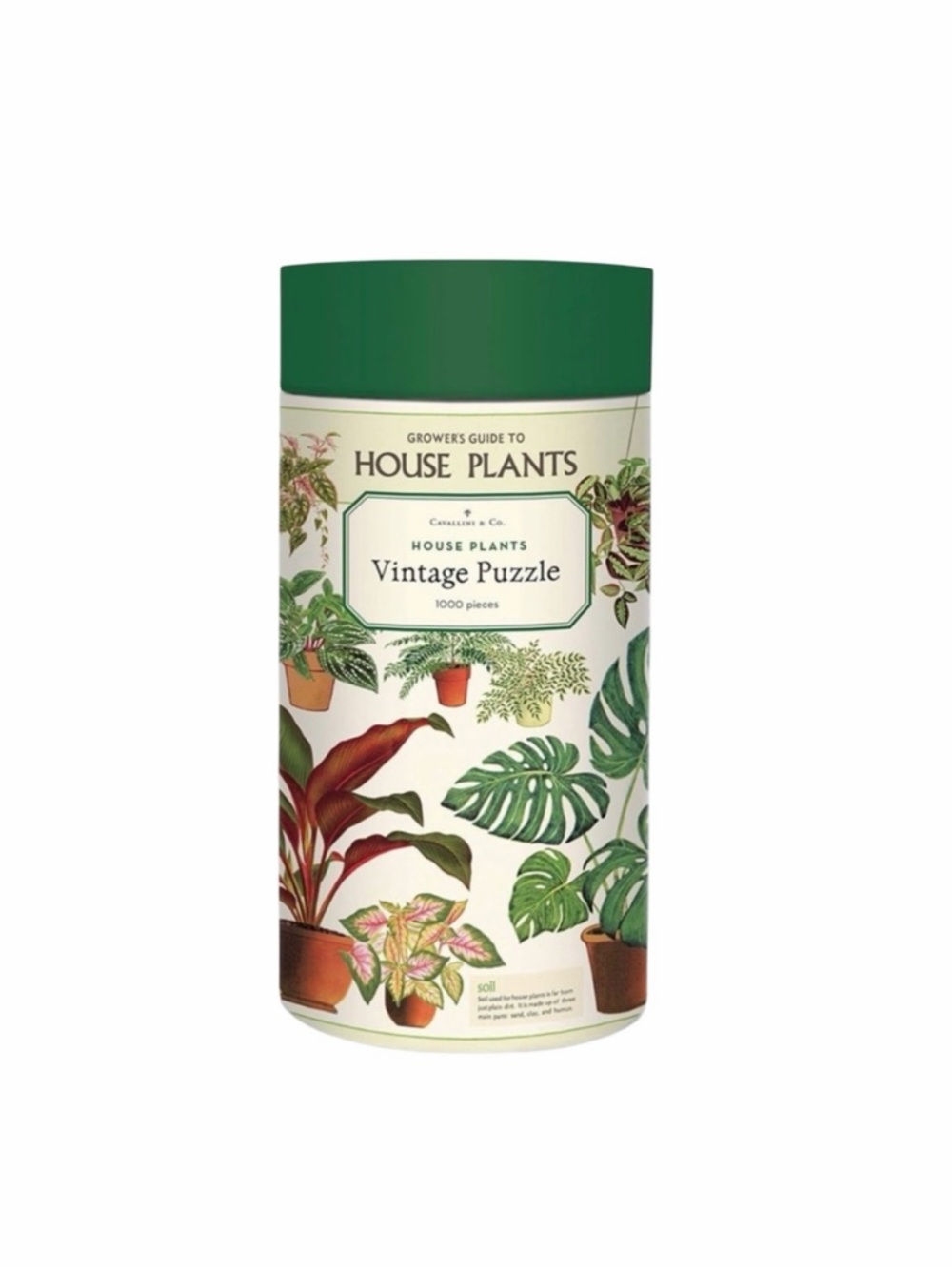 1000 Piece Vintage Themed House Plants Puzzle by Cavallini & Co.
